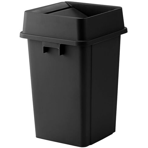 PRO&Family Commercial Trash Can - Large Square Can with Lid (50 Gallons, Blue) in Kuwait