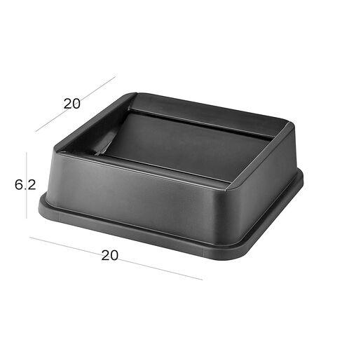 PRO&Family Commercial Trash Can - Large Square Can with Lid (50 Gallons, Blue) in Kuwait