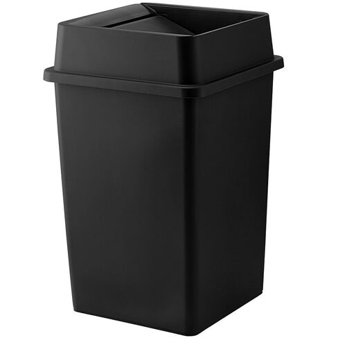 PRO&Family Commercial Trash Can - Large Square Can with Lid (50 Gallons, Blue) in Kuwait