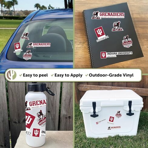 Desert Cactus Indiana University Southeast Sticker Sticker Vinyl Decals Laptop Water Bottle Car Scrapbook T2 (Type 2) in Saudi Arabia