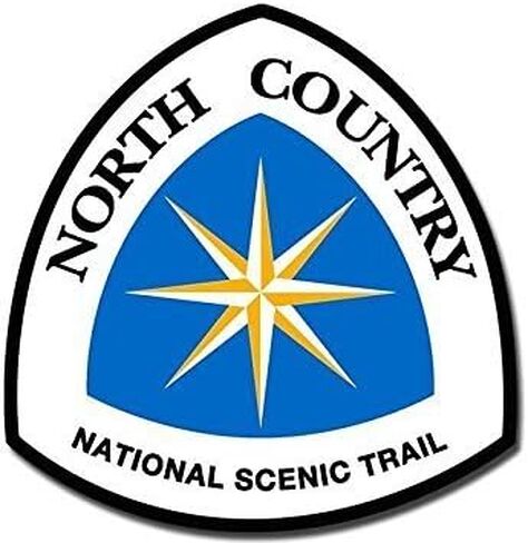 North Country National Scenic Trail Sign Shaped Sticker Decal (hike hiking logo) Size: 4 x 4 inch in Saudi Arabia
