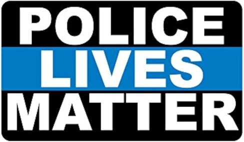 ملصق BOLDERGRAPHX 1089 Police Lives Matter بخط أزرق رفيع in Kuwait