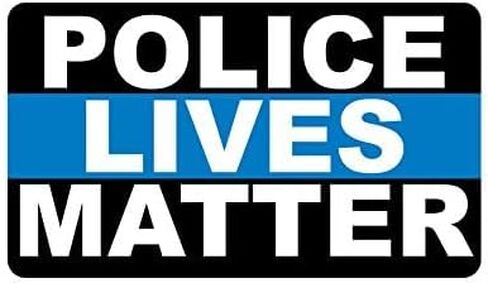 ملصق BOLDERGRAPHX 1089 Police Lives Matter بخط أزرق رفيع in Kuwait