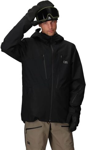 Outdoor Research Men's Powderverse Jacket | Waterproof, Windproof, Insulated Ski & Snow Jacket, Helmet Compatible Hood in Saudi Arabia