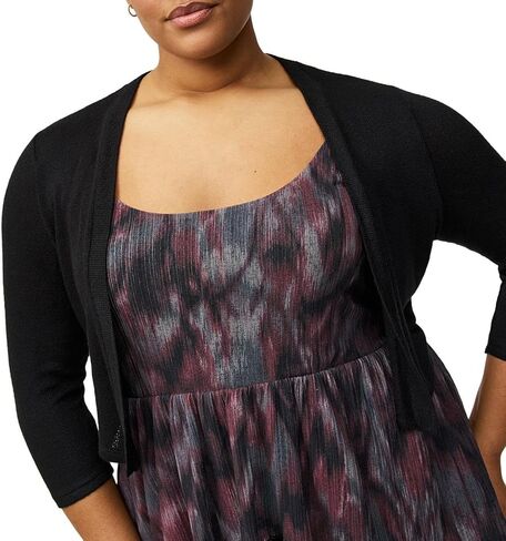 Torrid Women's Plus Size Sweater - 3/4 Sleeve Crop Shrug in Saudi Arabia