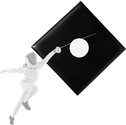 Shimeyao PU Leather Square Fencing Target Practice Pad with Bullseye Reinforced Strike Zones for Saber Foil and Epee Wall Mounted Fencing Target Equipment for Clubs Home Training in Saudi Arabia