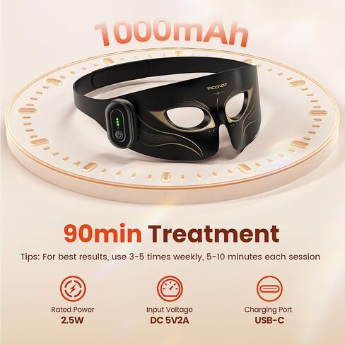 العلاج بالضوء الأحمر للعيون، العلاج بالضوء الأحمر بالأشعة تحت الحمراء لحقيبة العين، عدم تسرب الضوء 630 نانومتر الضوء الأحمر و850 نانومتر جهاز العلاج بالضوء الأحمر بالأشعة تحت الحمراء للتجاعيد، قناع العين بالضوء الأحمر مع جهاز تحكم عن بعد قابل لإعادة الشحن in Kuwait