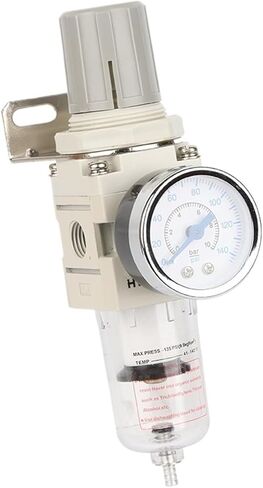 AW2000-02 Pneumatic Compressor Air Filter Source Treatment Filters Pressure Regulator Gauge Oil Separator(6mm) in Kuwait