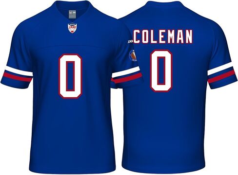 تي شيرت مُخيط مخصص لكرة القدم للرجال / الشباب لمحبي الرياضة باللون الأزرق / الأبيض بدون علامة تجارية / شعارات in Kuwait