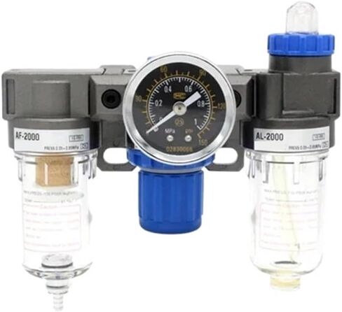 AC2000 Pressure Regulator Gauge Air Compressor Filter Oil Moisture Separator For Water Filters Dehumidifier(Brown) in Saudi Arabia