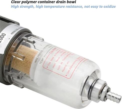 AF2000 air oil water separator air compressor spray paint air gun filter single component drainage(BT 6mm fittings) in Saudi Arabia