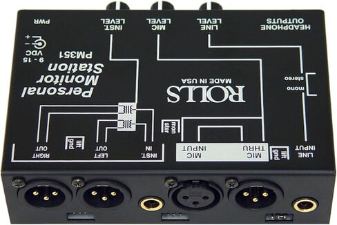 Rolls PM351 Personal Monitor Station,Black in Saudi Arabia