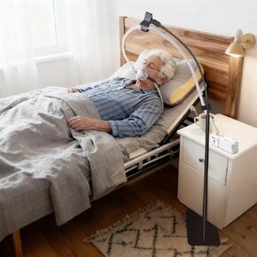 حامل خرطوم CPAP للسرير مع ذراع دوار قابل للتعديل - شماعة خرطوم C/APAP خالية من التشابك - تمنع تسرب الأنبوب والتشابك والانسداد لتجعلك تنام بشكل أفضل in Kuwait