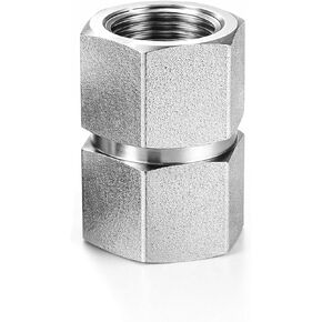 وصلة سداسية أنثى NPT مقاس 3/4 بوصة × 3/4 بوصة - وصلة أنابيب أنثى مزدوجة من الفولاذ المقاوم للصدأ 304 ملائمة لضاغط الهواء وخط غاز الماء الهيدروليكي 4500 رطل لكل بوصة مربعة شديدة التحمل (عبوة واحدة) in Kuwait