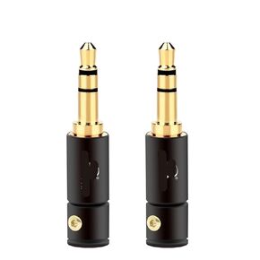 2PCS 3 Poles 3.5mm Stereo Connector with Screw Lock Jack 3.5mm Stereo Male Plug Wire Connector Headphone Jack in Kuwait