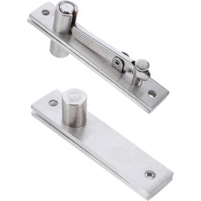 Holibanna Adjustable Stainless Steel Hidden Door Pivot Hinge Heavy Duty Revolving Hinge for Wood Doors with Silver Finish, Suitable for Commercial and Residential Use in Kuwait