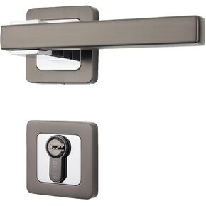 قفل باب حديث بسيط، قفل باب ميكانيكي داخلي، مجموعة قفل مغناطيسي، قفل مقبض صامت (مات بلاك برايت كروم) in Kuwait