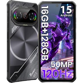 Fossibot F109s الهاتف الذكي الوعرة غير مؤمن ، 24 جيجابايت+256 جيجابايت / 2TB Android 15 هاتف وعرة ، بطارية 10600 مللي أمبير في الساعة ، شاشة مزدوجة 6.745 '' HD+1.32 '' الهاتف المحمول ، 50 ميجابكسل+16 ميجابكسل+5 ميجابكسل ، هاتف SIM مزدوج ، IP68 / IP69K ، N in Kuwait