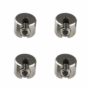 4 PCS Wire Rope Fixing Clip, Stainless Steel, Wire Rope Clamps Used for Non Slip Cable and Stopper for Tension, for Fixing Balcony Furniture Tightening Ropes (M8*3) in Saudi Arabia