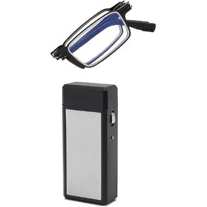 Folding Reading Glasses with Case Lightweight Blue Light Readers for Unisex Upgraded Hinges and Pocket-Size Design in Saudi Arabia