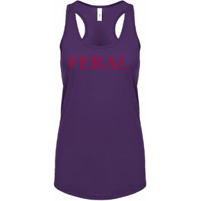 Feral CAT RED Womens Racerback Tank Top in Kuwait