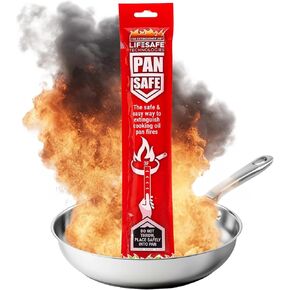 كيس إطفاء الحريق PanSafe من شركة LifeSafe Technologies | جهاز أمان من الحرائق غير سام وغير خطر وصديق للبيئة، مصنوع خصيصًا لإطفاء حرائق زيت الطبخ والشحوم في المطبخ in Kuwait