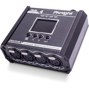 محول Pknight ثنائي الاتجاه Art-Net/sACN إلى DMX512 ذو 4 منافذ، عقدة مدمجة مع PowerCON وPoE وUSB-C لإضاءة المسرح in Kuwait