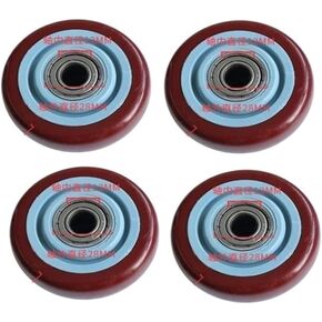 3-inch Maroon Polyurethane Single Wheel wear-Resistant cart with Double Bearings Purplish Red in Kuwait