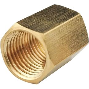 1PCS Brass Pipe Fitting Copper Hose Hex Coupling Coupler Fast Connetor Female Thread 1/8" 1/4" 3/8" 1/2" 3/4" For Water Fuel Gas(04) in Kuwait
