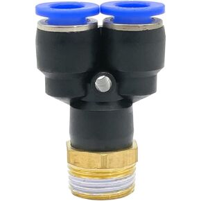 1PCS Pneumatic Air Connector Fitting PX 4mm 6mm 8/10mm Thread M5 1/8 "1/4" 3/8 "1/2" BSPT Plastic Hose Fittings Y-Shaped Tee(PX10-01) in Kuwait