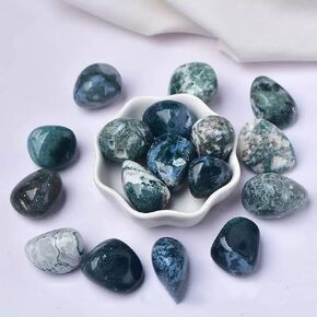 0.5 LB Blue Tiger Eye Tumbled Stones – Healing Crystals for Energy, Protection & Intuition – Polished Crystals for Reiki, Chakra Balancing, Meditation & Home Décor (30-50mm) in Saudi Arabia