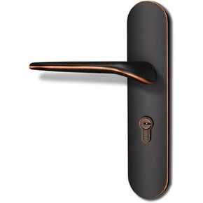 قفل مقبض الباب الأسود، قفل الأجهزة لغرفة النوم، قفل الباب الخشبي، قفل الباب الداخلي الأمريكي الصامت (كروم لامع) in Kuwait