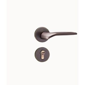 النحاس النقي مقبض الباب المنزلي الداخلي لغرفة النوم والحمام المغناطيسي الصامت فيلا جميع قفل الباب الخشبي المنفصل من النحاس (931 B لون النحاس) in Kuwait