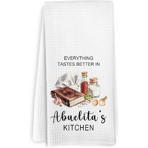 Gram Gifts Kitchen Towels, Gram Gift for Grandma, Mothers Day Birthday Gifts for Grandma Grandmother, Grandmas Decorative Dish Hand Tea Towels for Kitchen Decor, 16x24 Inch in Saudi Arabia