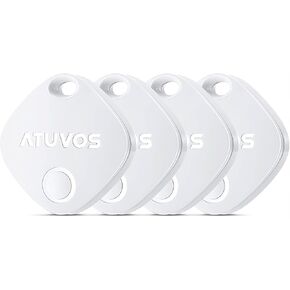 علامات ATUVOS Air Tracker - 3 عبوات، جهاز تعقب الأمتعة بالبلوتوث يعمل مع Apple Find My APP (iOS فقط، وليس لنظام Android)، مكتشف المفاتيح ومحدد موقع العناصر للأمتعة وحقيبة الظهر وحقائب السفر والبطارية القابلة للاستبدال in Kuwait