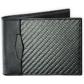 محفظة ColdFire من ألياف الكربون مع 6 فتحات للبطاقات - مصنوعة يدويًا من جلد K الأصلي EDC - حامل بطاقات ائتمان رفيع ثنائي الطي RFID - صنع في أوروبا in Kuwait