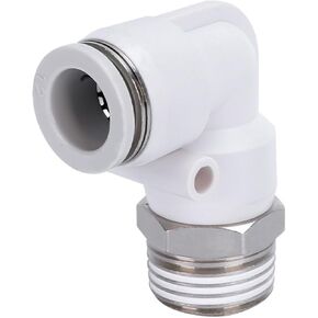 أنابيب هواء النحاس موصل سريع هوائي 90 درجة الزاوية اليمنى الكوع الأبيض PL8-02/10-03mm6-01 1 قطعة (WhitePL12-03) in Kuwait