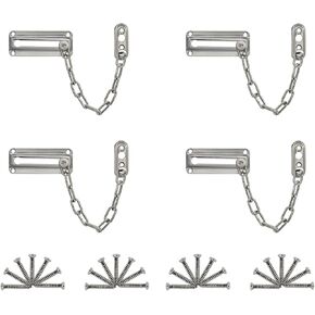 قفل سلسلة الباب لحماية أمن المنزل مناسب داخل باب الشقة (4 عبوات) in Kuwait