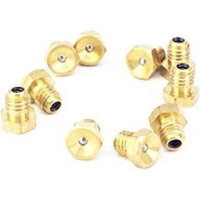 مجموعة 20 M6x1mm متري ذكر الموضوع فلوش مستقيم الشحوم زيرك الحلمة المناسب لملحقات أدوات الآلة تركيبات التشحيم in Kuwait