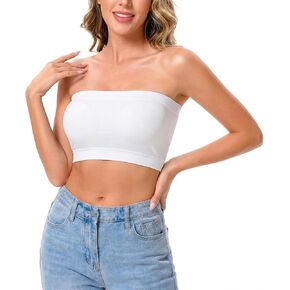Non-Padded Strapless Bra, Wireless Invisible Bandeau Bra, Black Tube Top for Going Out Parties, Beach Travel, Black Bandeau Top for Women in Saudi Arabia