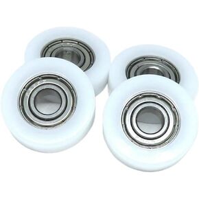 حزمة من 5 بكرات مطلية بوم مقاس 6 × 22 × 7 مم مع محامل BS69622-7 قطر داخلي 6 مم قطر 22 مم عجلات توجيه مسطحة من النايلون عجلات درج صغيرة in Kuwait