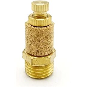 1PCS Pneumatic Muffler Copper Pagoda Muffler Solenoid Valve Muffler Air Silencers Throttling silencer 1/8"" 1/4"" 3/8"" 1/2"" 3/4"" 1""(Size:SLL,Color:1/4"") in Saudi Arabia