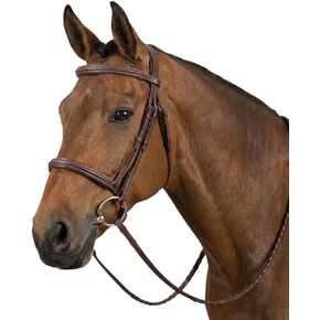 Henri de Rivel Advantage Fancy Raised Snaffle Bridle مع مقاليد ذات أربطة in Kuwait