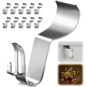 خطافات جانبية من الفينيل، (10 عبوات) خطافات جانبية شديدة التحمل لتعليق الأضواء الخارجية، مشابك جانبية بدون فتحات تحمل ما يصل إلى 13 رطلًا مع مشابك مزدوجة، وخطافات جدارية لديكور إكليل الشرفة، وشماعات النباتات in Kuwait