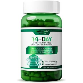 14DAY Appetite & Craving Control Gut Health Complex Featuring Delayed-Release Probiotics & White Kidney Bean Extract 5-HTP(5-hydroxytryptophan) 60 Vegetarian Capsules in Saudi Arabia