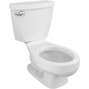 American Standard 2315228.020 Baby Devoro Two-Piece Less Seat Toilet, 10-1/4-Inch Height, Elongated Front, 1.28 GPF, White in Kuwait