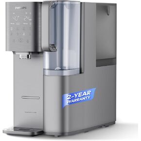 PHILIPS Reverse Osmosis Water Filter Countertop ADD6928DG/37(Cold&Hot), 6-Stage Mineralization Filtration System with Aquaporin Tech, Large Capacity for Family, 6L Tank,1.8L Jug, Reduce TDS in Kuwait
