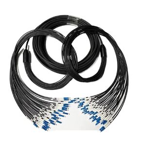 TPU Field Armor Fiber Optic Jumper, 24 Core, Single Mode, Super Soft, Abrasion Resistant, Mouth Bite Prevention, LC to SC-FC-ST, 100m, 120m (FC-FC 100 meters) in Kuwait