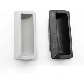 Large Plastic Concealed Handle Iron Concealed Handle Filing Cabinet Door Handle Steel Cabinet Door Locker Handle 1Pcs(Black T 2.3MM) in Saudi Arabia