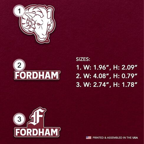 Desert Cactus Fordham University Acrylic Magnet 3 Pack FU Rams Decorative Design Officially Licensed (Magnet Set A) in Saudi Arabia